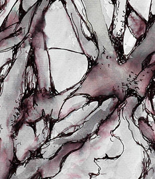 Aquarell/Tinte/Papier
